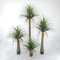 Tanaman Anggrek Plastik Gaya Nordik ZhiXia Dracaena Buatan, Pot Bunga Dekoratif Tahan Lama 80cm, Tanaman Indoor/Outdoor