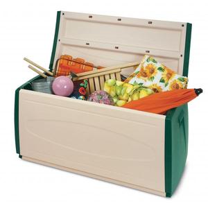 TERRY - 1001771 Conteneur PVC multifonctionnel 308 l. 120x54x57 - 1 roue Vert-beige-EAN 8005646017711 PLASTIC CHEST - Product Image 2