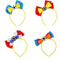 Bandeau de football de haute qualité, décoration de fête, accessoires amusants semi-artisanaux en forme de nœud, décoration pour fans, taille unique