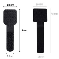 Sangles auto-adhésives en nylon réutilisables et durables avec boucle Velcro réglable pour organiser les câbles de bureau, la salle de bain, la cuisine et les sacs