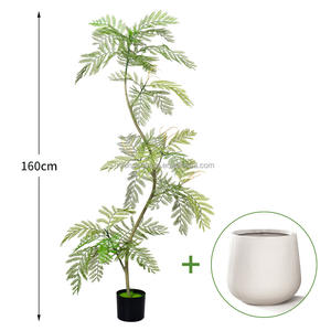 Planta Artificial de <span class=keywords><strong>Jacaranda</strong></span> de PVC, 1.6-2.1m, en Maceta, Decoración de Lujo para Interiores, Sala de Estar, Árbol Artificial, Graduación - Product Image 4