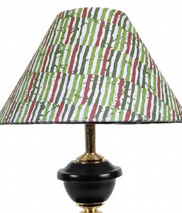 Luxury Black Wooden Table <b>Lamp</b> with Printed Fabric Lampshade Modern Decorative Bedside Desk <b>Lamp</b> for Living Room Bedroom Home - Product Image 4