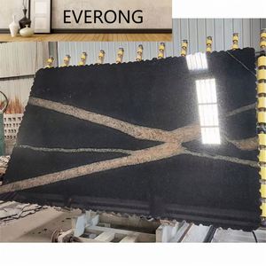Barato EV Thunderbolt Losa de granito Piedra natural <span class=keywords><strong>Precio</strong></span> de <span class=keywords><strong>bloque</strong></span> crudo Losa de granito de mármol de pared negra para pared interior y exterior - Product Image 3
