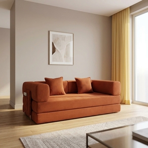 Divano Letto Moderno Minimalista Multifunzionale a 3 Posti in Velluto con Imbottitura in Spugna Convertibile per Appartamento e <span class=keywords><strong>Soggiorno</strong></span> - Product Image 1