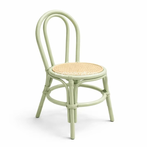 Silla Infantil de Ratán Hecha a Mano, Moderna y Segura para Uso en Exteriores, Muebles Ecológicos para Niños, Regalo de Cumpleaños, Guardería - Product Image 1