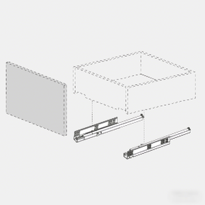 SH-ABC mở rộng duy nhất <span class=keywords><strong>undermount</strong></span> dưới gắn kết đẩy để mở đẩy mở tủ bếp ngăn kéo trượt - Product Image 4