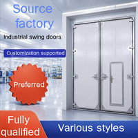 Porte battante industrielle robuste sur mesure pour usine, entrepôt, atelier avec kit de quincaillerie complet