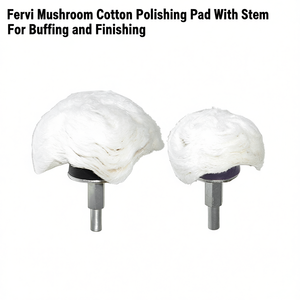 Tampon de polissage en coton Fervi Mushroom avec tige pour le lustrage et la finition - Product Image 2