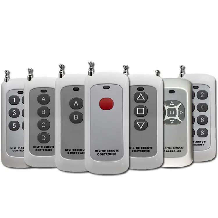 Ukuran Kecil Jarak Jauh Remote Control 1/2/3/4/5/6/8 Tombol 315 433MHZ Pemancar RF 2262 ASK 1527 Wireless Remote AG501