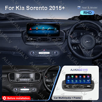 Pantalla Táctil Android 2K de 12.3 Pulgadas con GPS, DSP, Mirror Link, Amplificador Portátil para SORENTO 2015 RHD, Marco Gris Hierro, CANBUS