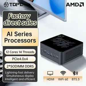 Mini PC AMD AI5 340 AI7 Pro 350 AI9 HX370 AI9 465 ES, Doble DDR5 5600MHz, WiFi6, BT5.3, Oculink, HD2.1, DP2.1, Computadora para Juegos - Product Image 3