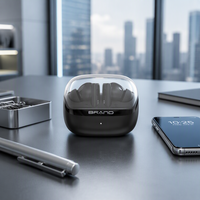 Écouteurs sans fil True Wireless BT 5.4 avec basses profondes, stéréo, indicateur LED, étanchéité IPX4, Air Pro, contrôle tactile, écouteurs intra-auriculaires