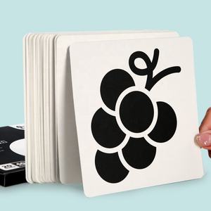 Kartu Stimulasi Visual Kontras Tinggi untuk Pembelajaran Kognitif, Mainan Edukasi Sensorik Montessori dari Kertas untuk Anak Laki-laki dan Perempuan - Product Image 3
