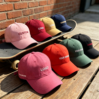 Casquette de baseball en coton vierge non structurée à 6 panneaux avec logo personnalisé – Vente en gros