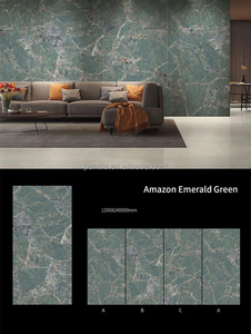 Dalles de surface en marbre poli émaillé en porcelaine, comptoirs en pierre frittée, carreaux de mur en <span class=keywords><strong>ardoise</strong></span>, dalles murales en marbre de porcelaine - Product Image 3