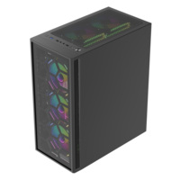 Boîtier d'ordinateur de bureau Mid-Tower avec panneau en maille, compatible avec les cartes mères ATX et MATX, pour la vente en gros