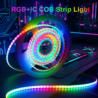Vente en gros d'usine, OEM ODM disponible, bande LED flexible numérique RGBIC de 5 mètres, 5 mm, 160 LED par mètre, changement de couleur complet