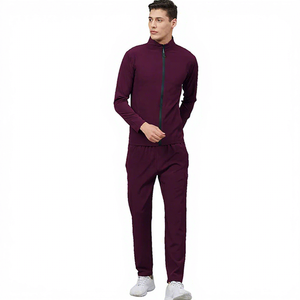 Wholesale Custom Men Winter Plus Size Eco-Friendly Breathable Hooded 2-in-1 Solid Casual Tracksuit Set for Gym Training - Product Image 1