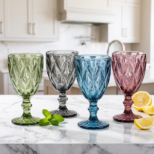 Luxury Vintage Engraved Crystal Red <b>Wine</b> Glass <b>Goblet</b> for Home Bar Hotel and Wedding Party - Product Image 5