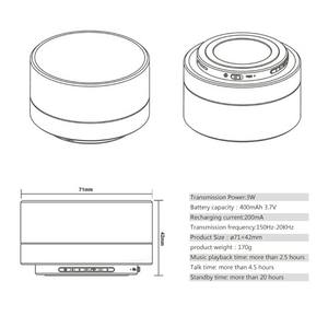 Mini altavoz inalámbrico A10 Bluetooth 5,0, sonido claro de 3W con batería de 400mAh, marca personalizada para recuerdos de la empresa - Product Image 5