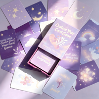 Cartes à Jouer Personnalisables en Papier OEM avec Boîte Rigide à Tiroir pour l'Éducation, le Divertissement Familial et les Voyages