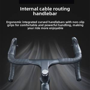 <span class=keywords><strong>Vélo</strong></span> de <span class=keywords><strong>route</strong></span> en <span class=keywords><strong>carbone</strong></span> et alliage d'aluminium à 16 vitesses avec guidon fendu et freins à disque pour hommes, femmes et étudiants - Product Image 4