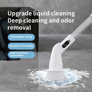Vente en gros de brosses de nettoyage électriques personnalisées avec têtes de brosse pour salle de bain douche chaussure voiture nettoyage de la maison - Product Image 3