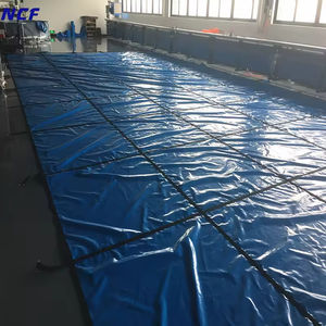 Fabrication professionnelle <span class=keywords><strong>Bache</strong></span> De Securite Piscine 8x4 étanche Blackout lourd PVC enduit piscine couverture protecteur - Product Image 1