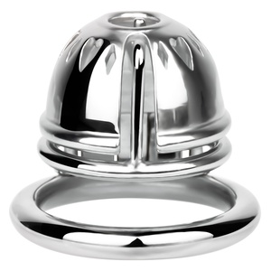 Nuevo Diseño Jaula de Castidad de Acero Inoxidable Dispositivo de Castidad Masculino Anillo para Pene Jaula para Pene Juguetes Sexuales para Adultos - Product Image 4