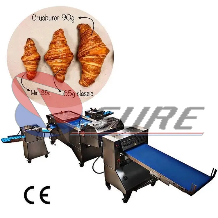 Automatic Croissant Making Machine Prices French Bread Production Line