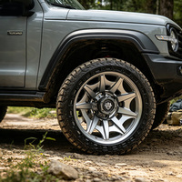 Jantes FLowtone 4x4 tout-terrain concaves, jantes Beadlock, jantes de 17 pouces 6x139.7, jantes Elite pour Sequoia FJ Cruiser Tank