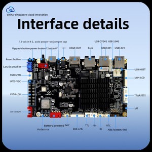 Yunchuang nueva placa base de escritorio Intel RK3568 <span class=keywords><strong>ATX</strong></span> DDR4 compatible con Terminal de autoservicio inteligente EQUIPO DE <span class=keywords><strong>Fitness</strong></span> médico PCBA - Product Image 6