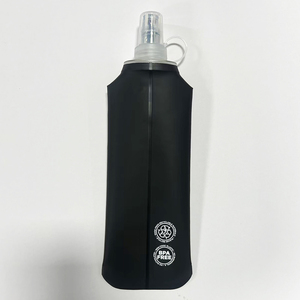 ขวดน้ำแบบพับได้ ปราศจากสาร BPA สำหรับวิ่งมาราธอน เดินป่า ปั่นจักรยาน  ทำจากวัสดุ TPU ป้องกันการรั่วซึม เหมาะสำหรับเล่นกีฬา - Product Image 4