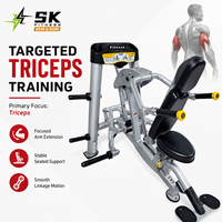 SK Fitness Machine à dips triceps assis, Entraîneur de triceps à double bras, Siège réglable, Équipement de gym commercial, Vente en gros usine