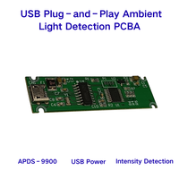 APDS 9900 Carte de circuit imprimé (PCBA) de détection de luminosité ambiante numérique, alimentée par USB, pour communication, ODM