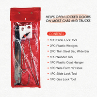 Kit d'outils de verrouillage automatique universel de 10 pièces Kit d'outils de porte de déverrouillage de voiture Kit d'outils ouverts sur la plupart des voitures et camions