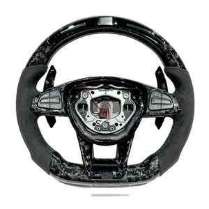 <span class=keywords><strong>Volante</strong></span> Deportivo de Fibra de Carbono Forjado con LED para Mercedes Benz <span class=keywords><strong>AMG</strong></span> W205 W204 W203 W212 W213 CLS W222 C300 - Product Image 1