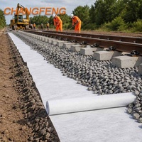 Rouleau de géotextile non tissé aiguilleté anti-âge en polyester pour le drainage des routes et des allées