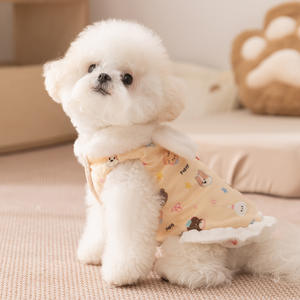 Vêtements pour chien pour l'automne et l'hiver, <span class=keywords><strong>jupe</strong></span> d'hiver épaissie et chaude en peluche, deux pieds peuvent être tirés, ours en peluche - Product Image 5