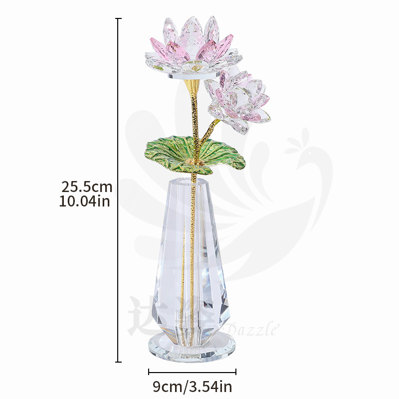 Twin pink lotus flowers