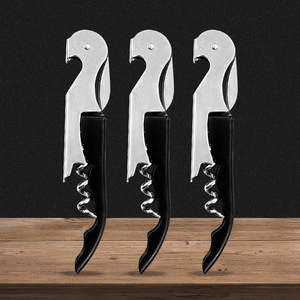 Seahorse Bottle Opener Black Multifunctional Portable Folding Corkscrew For Wine Beer Home Use - Product Image 1
