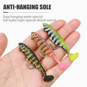 เหยื่อตกปลา PVC นิ่ม หัวจิ๊ก หางแบบใบพัด เหยื่อปลอมเหมือนจริง สำหรับตกปลาในน้ำจืด ปลาบาส ปลาเทราต์ ปลากะพง ปลาแซลมอน ใช้ได้ทั้งในแม่น้ำและทะเล - Product Image 3