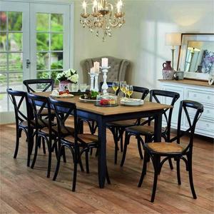 Sedia da pranzo moderna del ristorante del metallo dell'ufficio dell'hotel nero della casa di <span class=keywords><strong>legno</strong></span> solido del ferro degli ospiti economici di alta qualità - Product Image 6