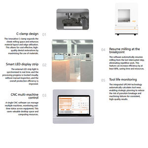 Laboratorio dentale P53 fresatrice laboratorio con connessione remota e calibrazione automatica - Product Image 5