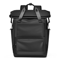 Mochila para Portátil con Logotipo Personalizado, Enrollable, Duradera, de Gran Capacidad, Informal, para Oficina