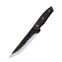 Couteau de poche d'extérieur en acier inoxydable, éplucheur de fruits, couteau à fileter le poisson, petit couteau utilitaire 4Cr13 avec manche en bois antiadhésif