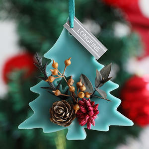 Créativité <span class=keywords><strong>arbre</strong></span> de Noël motif solide mélange de soja cire bougies d'aromathérapie purifiant l'air vacances cadeaux parfumés désodorisants - Product Image 4