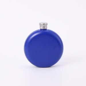 Cadeaux de fête, flacon d'<span class=keywords><strong>alcool</strong></span> portable de 5 oz, flacon rond de poche, mini flacon pour femmes, flacon à liqueur en acier inoxydable - Product Image 3
