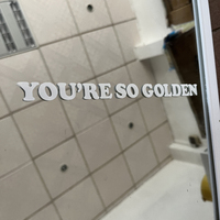 Adesivo in PVC Personalizzato di Alta Qualità, Rimovibile, Motivazionale e Ispirazionale, Adesivo per Specchio per Bagno e Salone