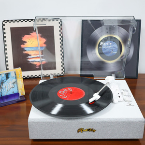 Tocadiscos Integrado - Regalo Creativo <span class=keywords><strong>de</strong></span> Cumpleaños - Decoración Retro con Altavoz Bluetooth - Gramófono para Sala <span class=keywords><strong>de</strong></span> Estar - Obra <span class=keywords><strong>de</strong></span> Arte en Forma <span class=keywords><strong>de</strong></span> <span class=keywords><strong>Disco</strong></span> <span class=keywords><strong>de</strong></span> Vinilo - Product Image 6
